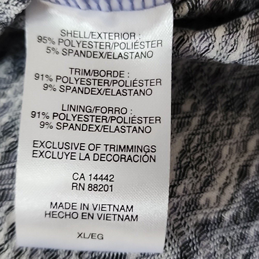 MPG Womens Gray Purple Patterned Tank Dress Size XL New - Picture 4 of 10